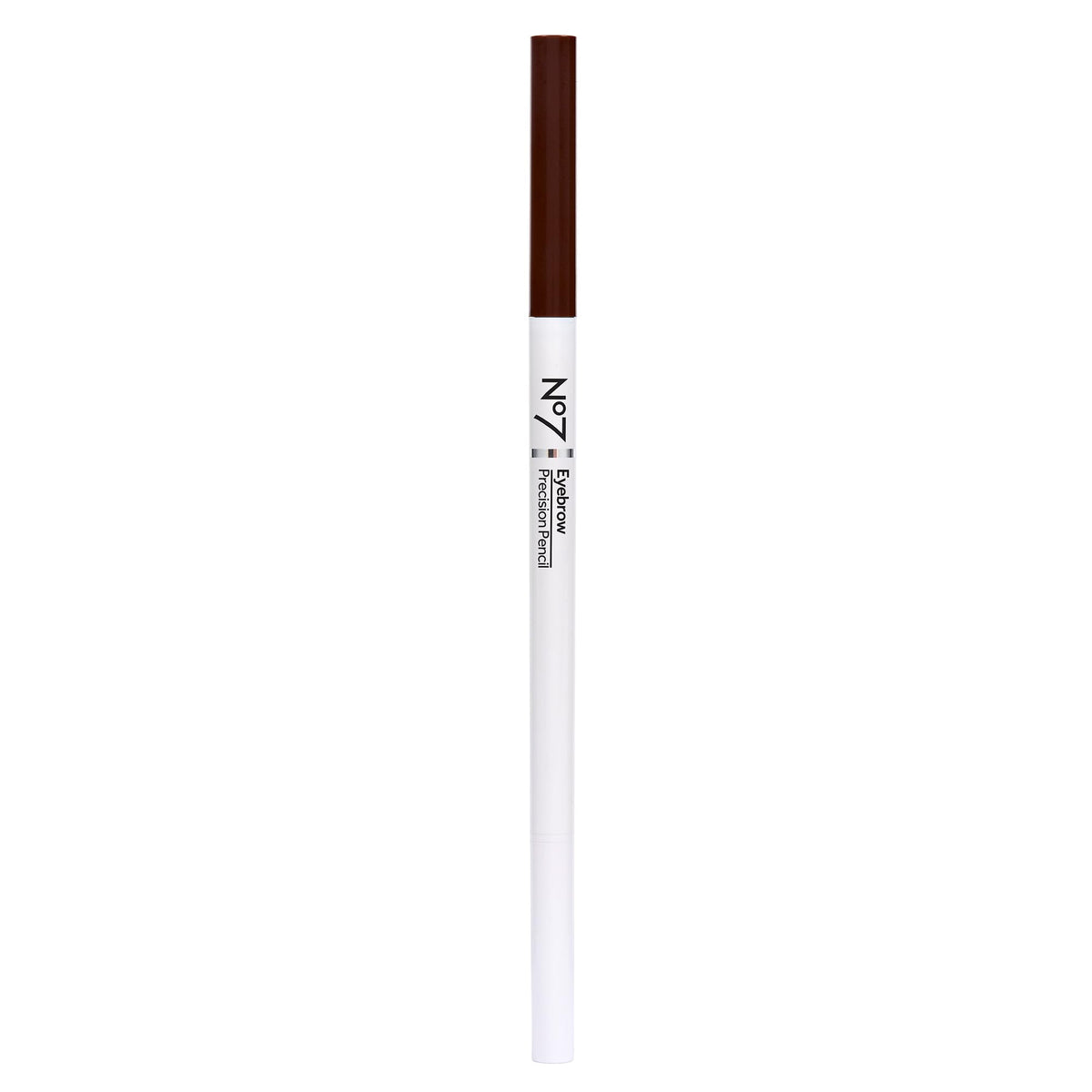 No7 front packaging showing pencil and shade, clear brand visibility and benefit