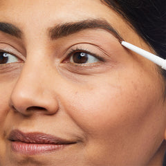 No7 pencil paired with eyebrow wax stick, easy two-step shaping and filling benefit