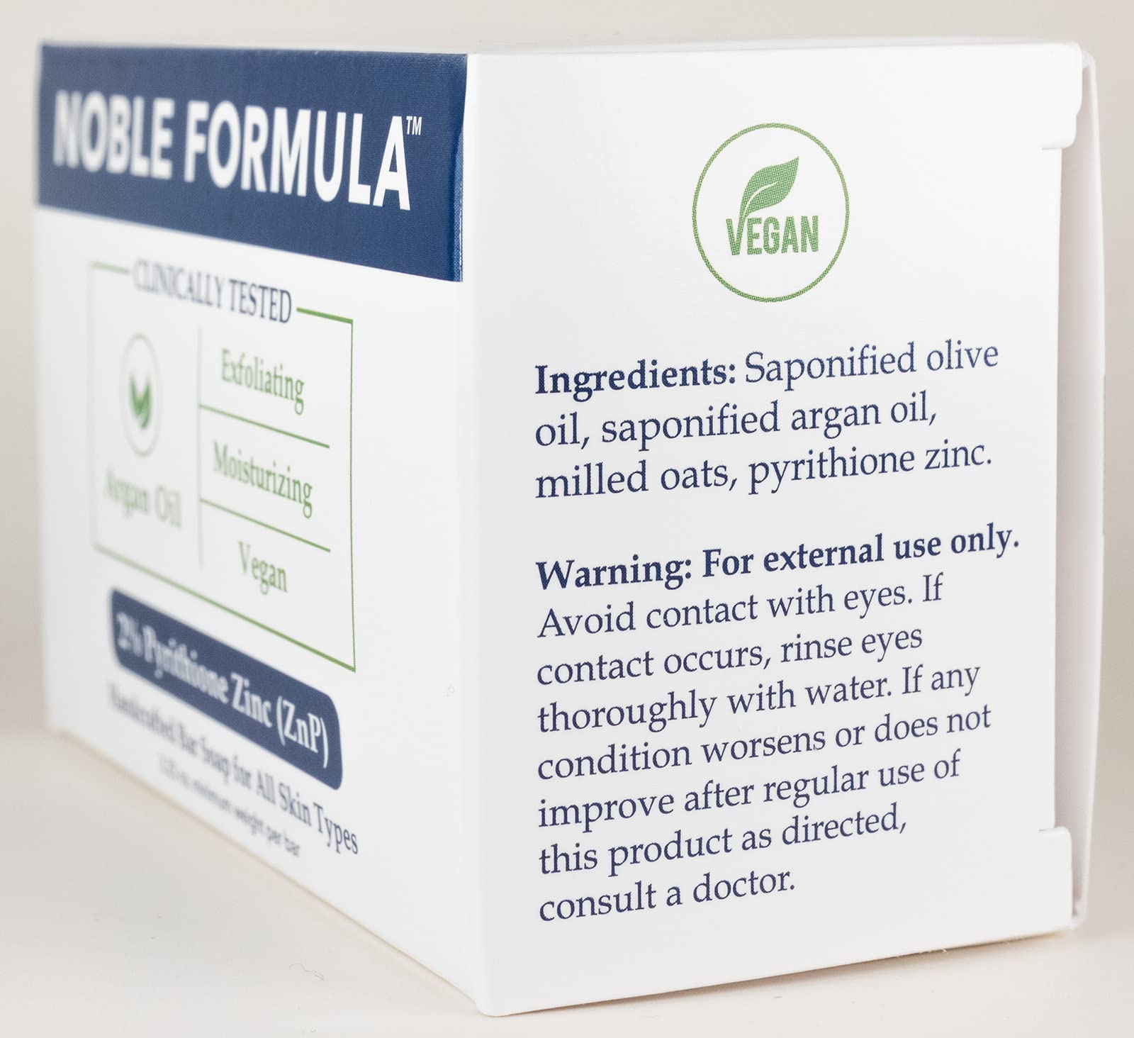 Noble Formula soap designed for daily use on all skin types.