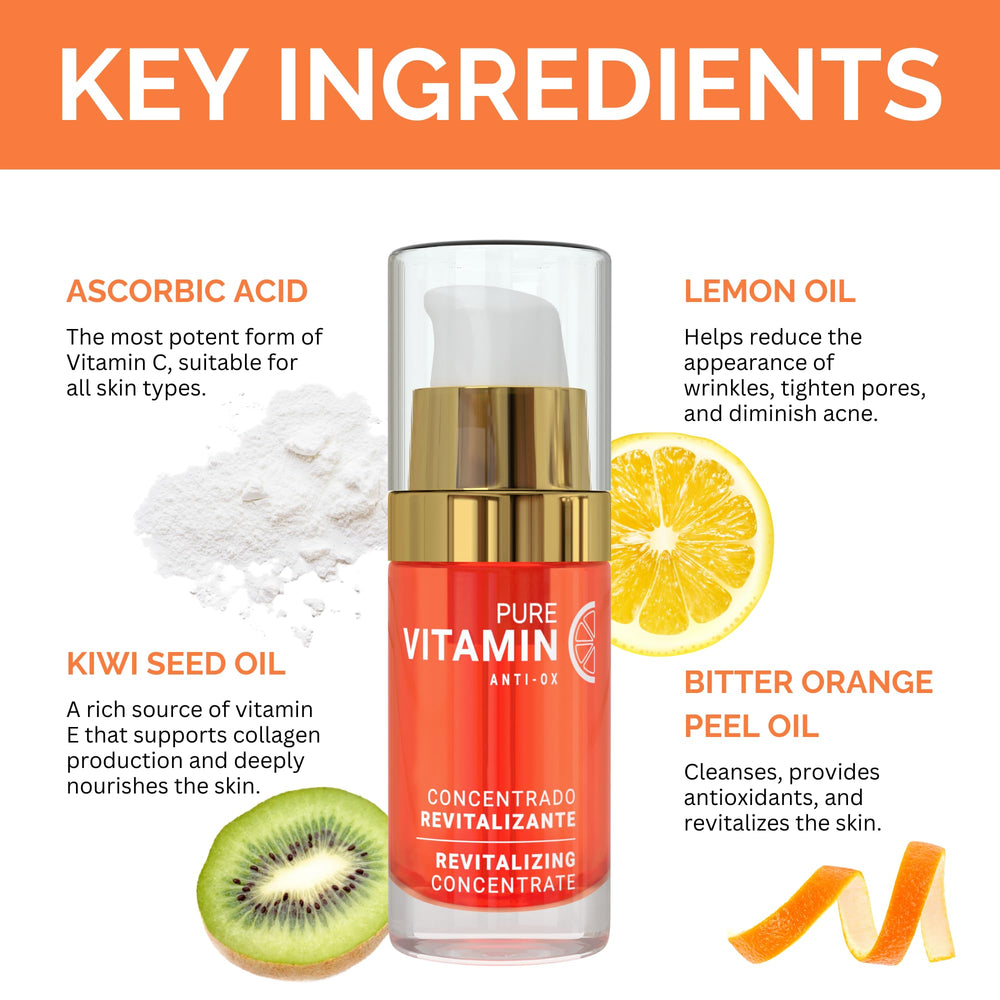 Noche Y Dia Vitamin C Serum application on clean skin demonstrates quick absorption.