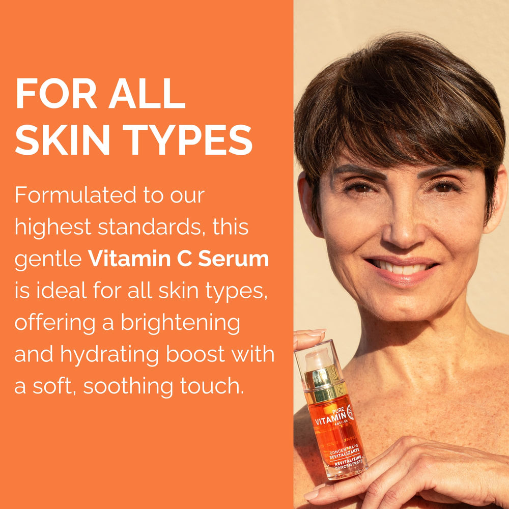 Noche Y Dia Vitamin C Serum with bitter orange, lemon, and kiwi seed oil on a patch.