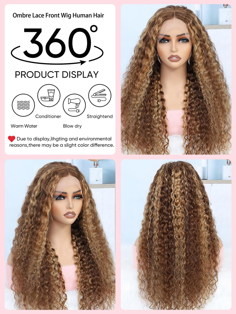 NOELLA 210-density water-wave texture lace-front wig emphasizes fullness and dramatic waves for glam looks.