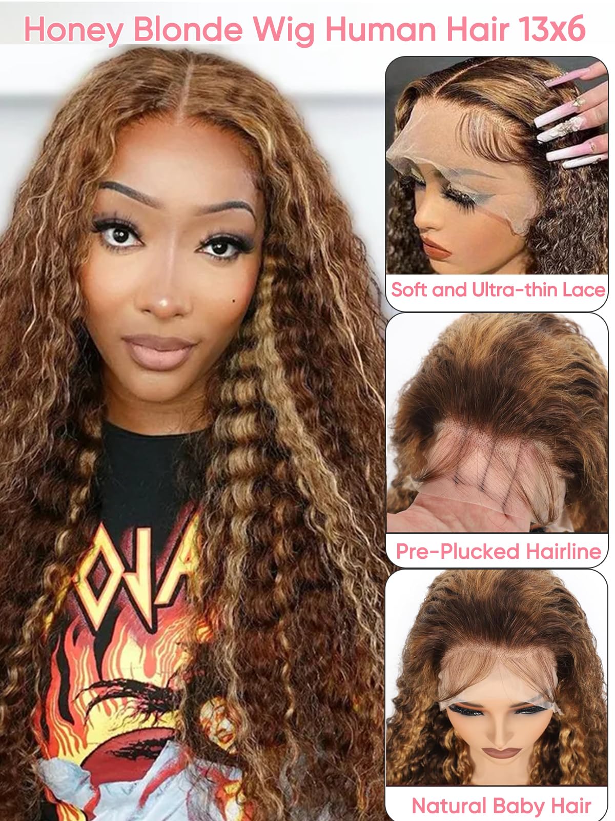 NOELLA glossed finish close-up shows soft sheen and healthy-real-hair appearance for everyday confidence.