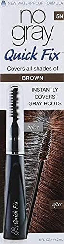 No Gray Quick Fix dries quickly after application and works with hair spray