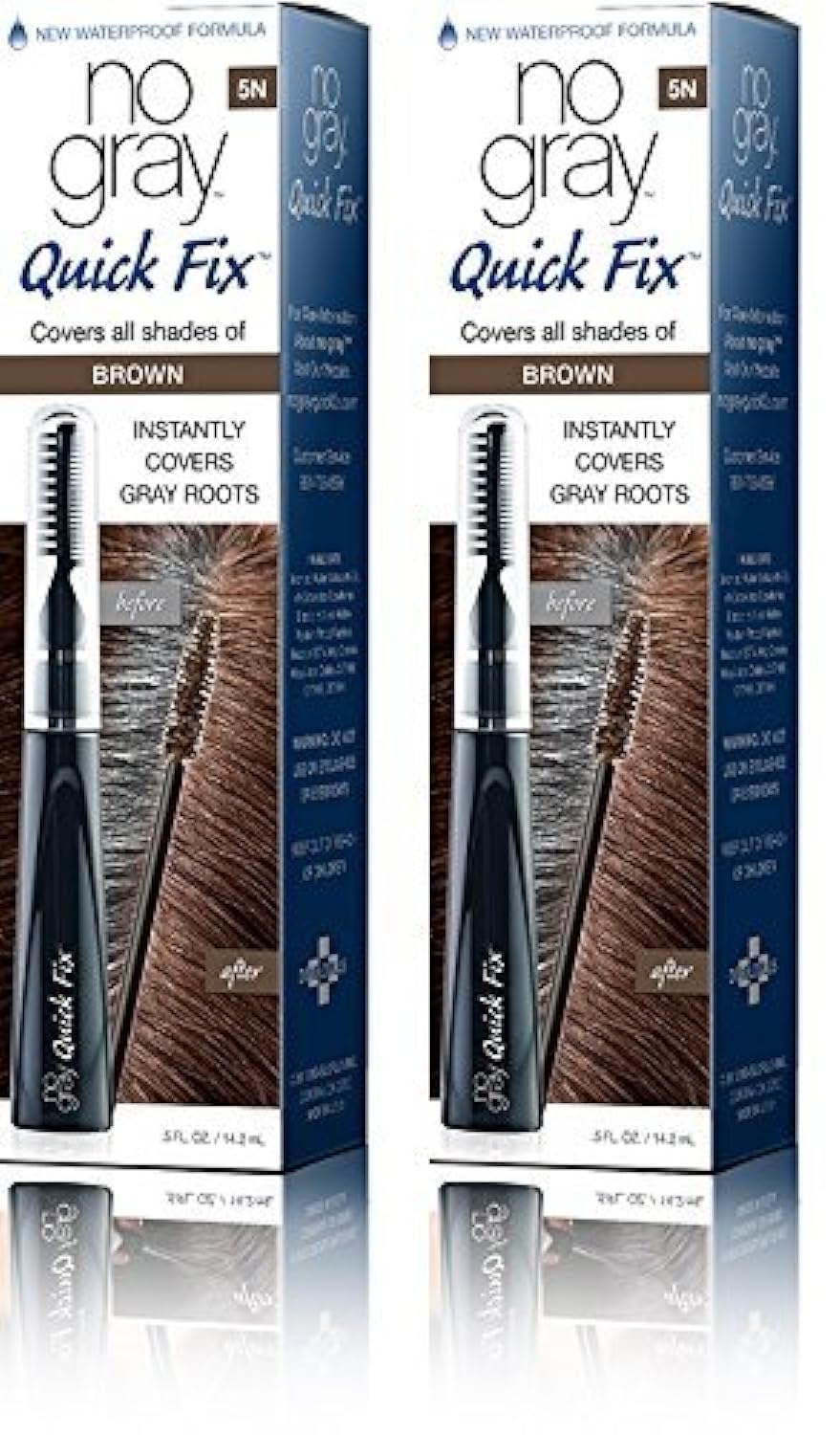 No Gray Quick Fix root-application brush-on kit for fast gray coverage