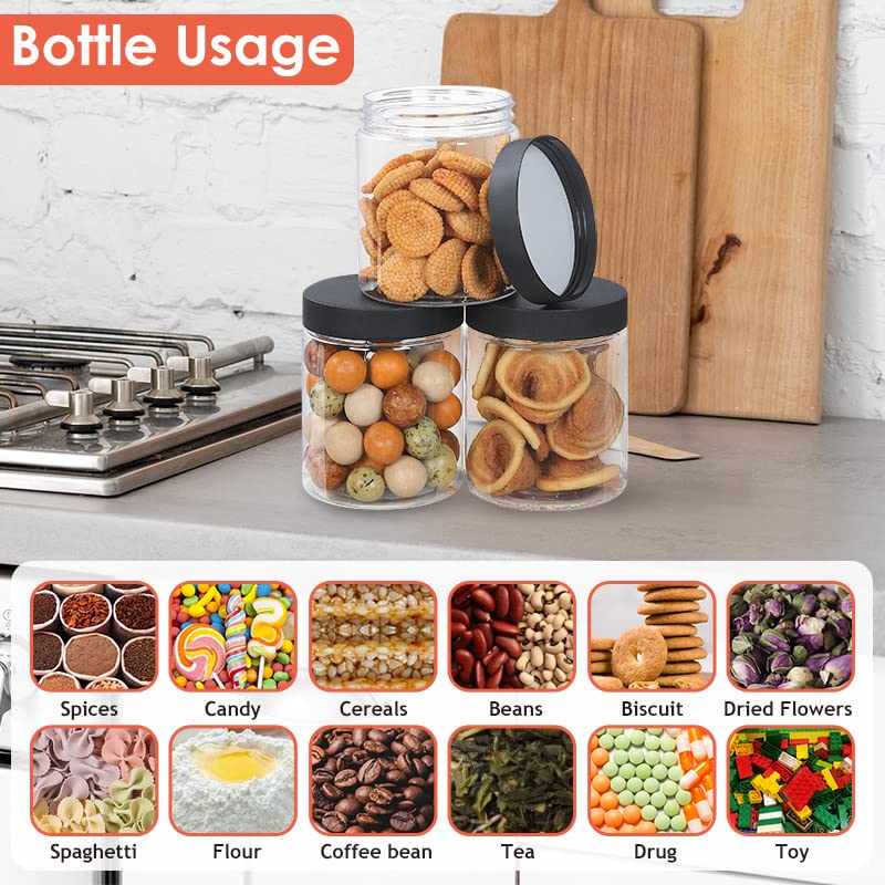 NOIRUC-CZ transparent jars let you see contents at a glance.