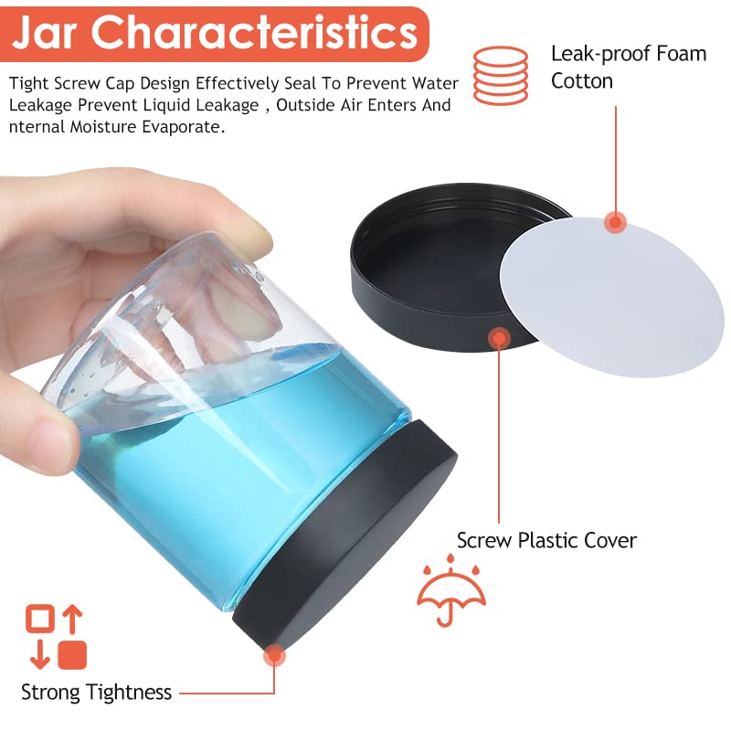 NOIRUC-CZ wide-mouth design makes filling slime, beads, or creams easy.