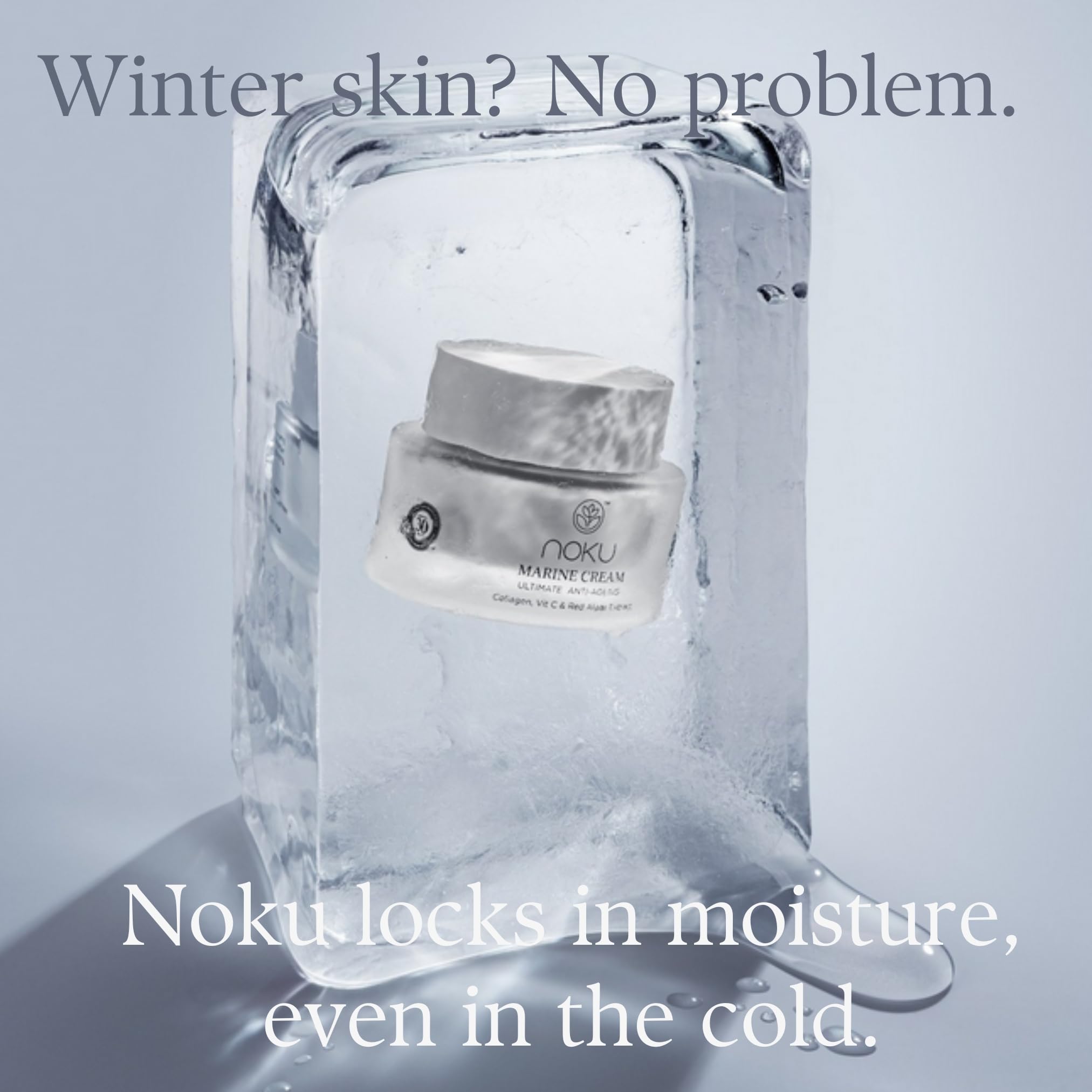 Noku Marine Cream being applied during morning or evening routines for hydration.