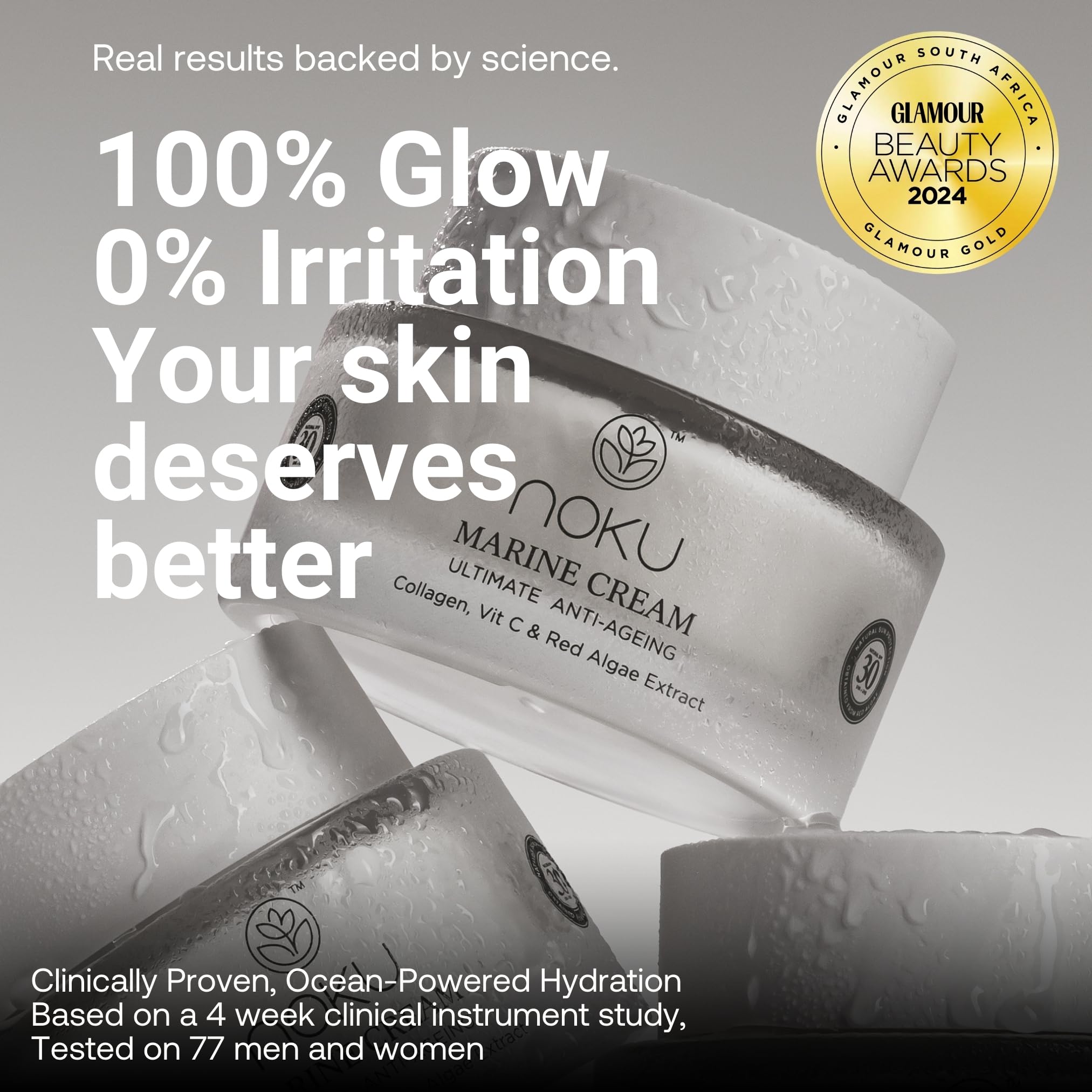 Noku Marine Cream eco-friendly packaging reflecting reef-safe and cruelty-free values.