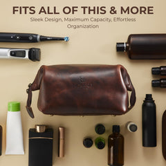 NomadCraftsCo buffalo leather pouch with YKK zippers showcasing sturdy construction