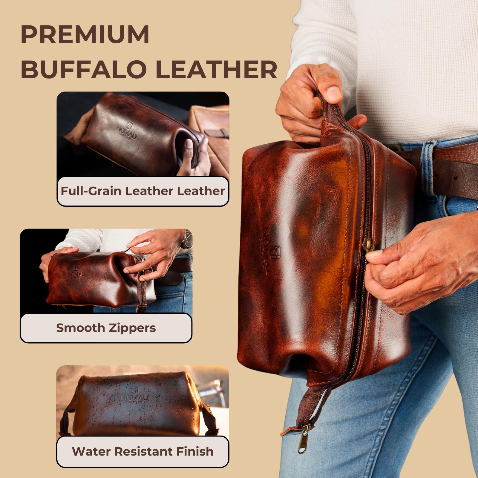 NomadCraftsCo versatile bag suited for both men and women travelers