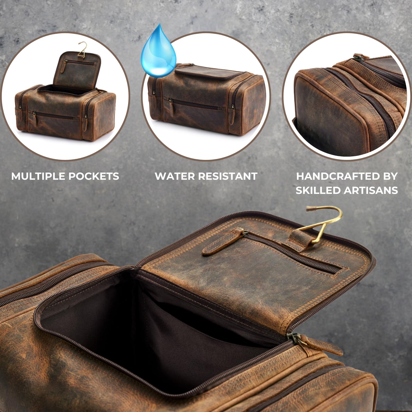 NomadCraftsCo sleek profile fits carry-ons and dresser tops.