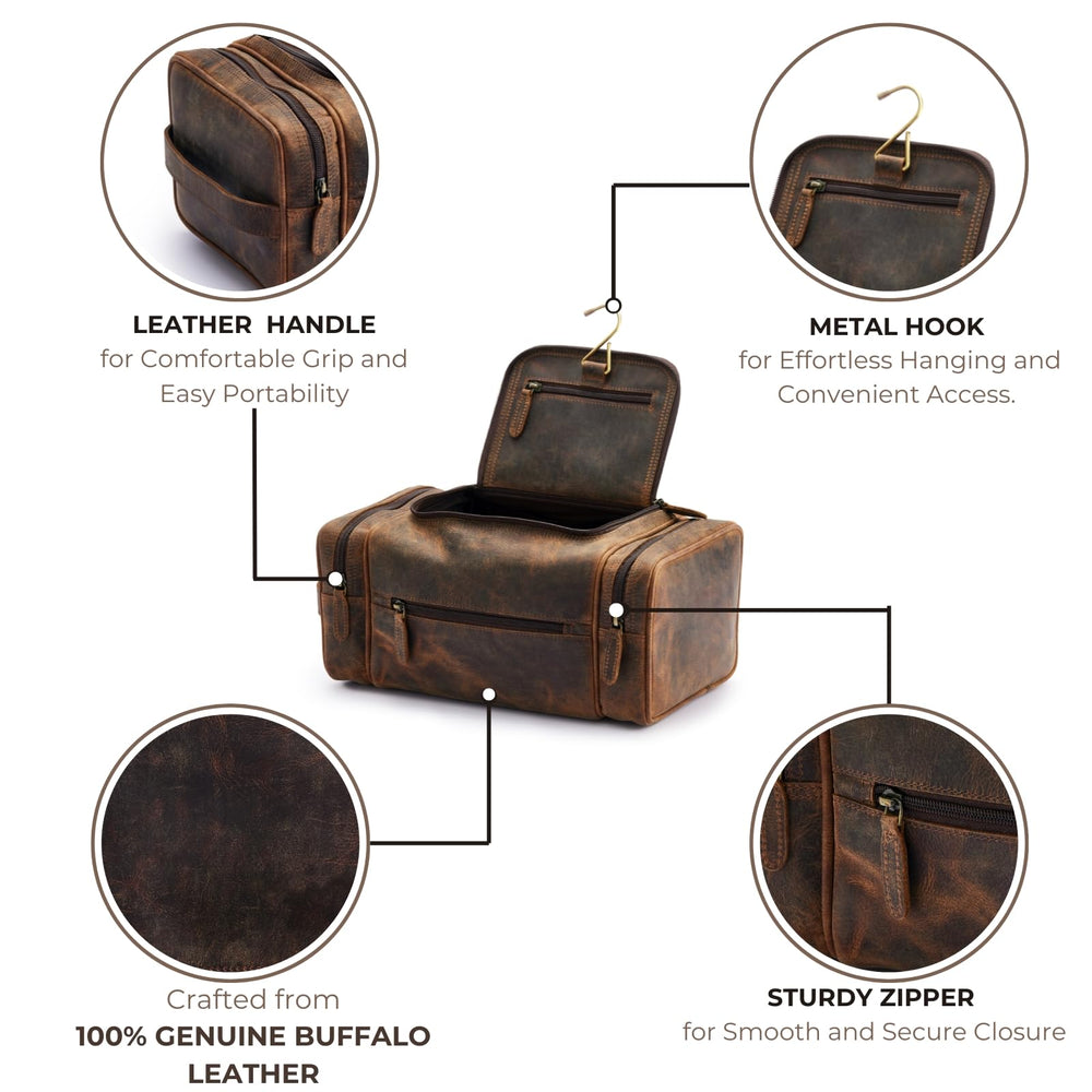 NomadCraftsCo sturdy handle provides comfortable carrying on morning routines.
