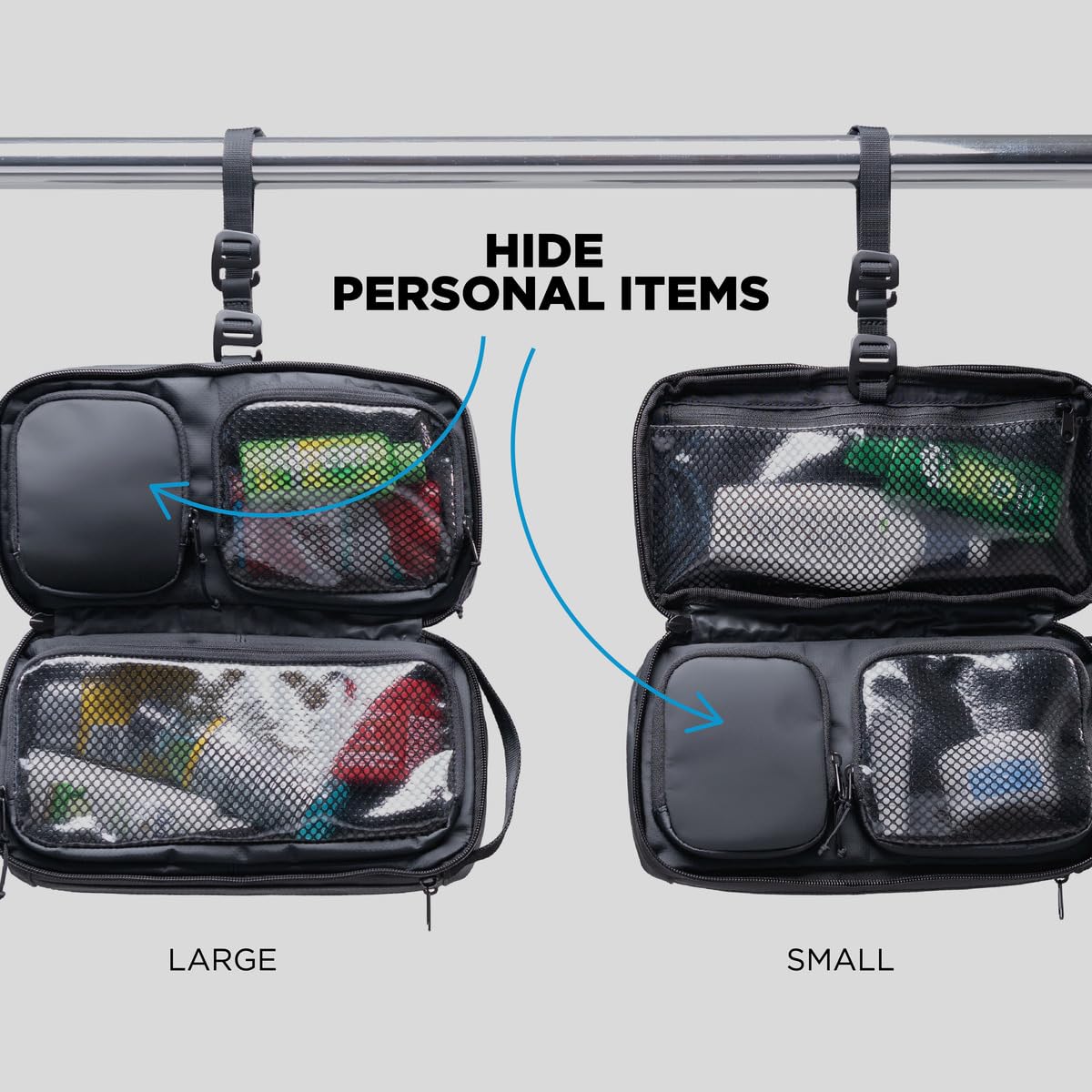 NOMATIC Toiletry Bag serves as a combined travel makeup and grooming kit.
