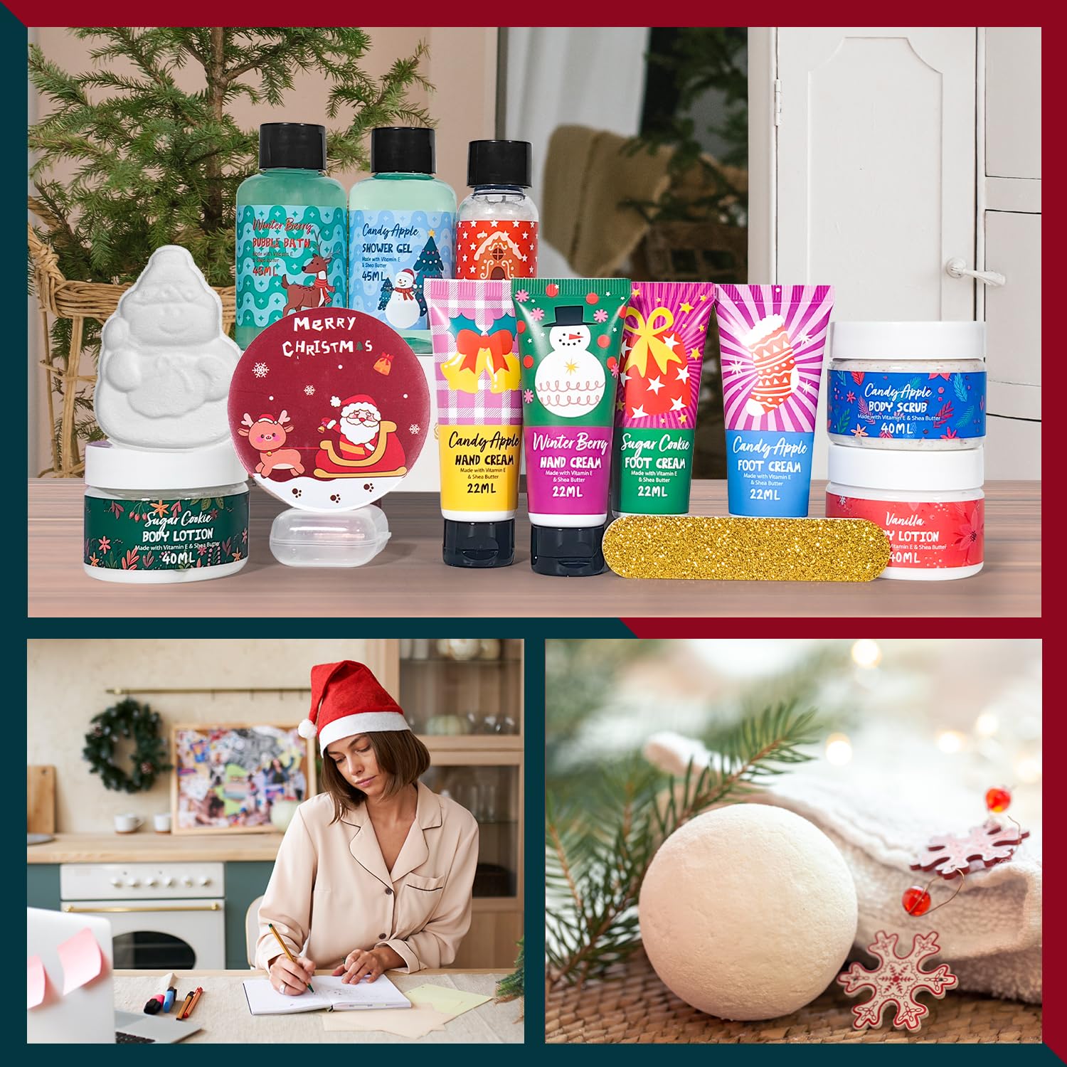Nomemio scrub and lotions—gentle exfoliation and daily moisturization in one set.