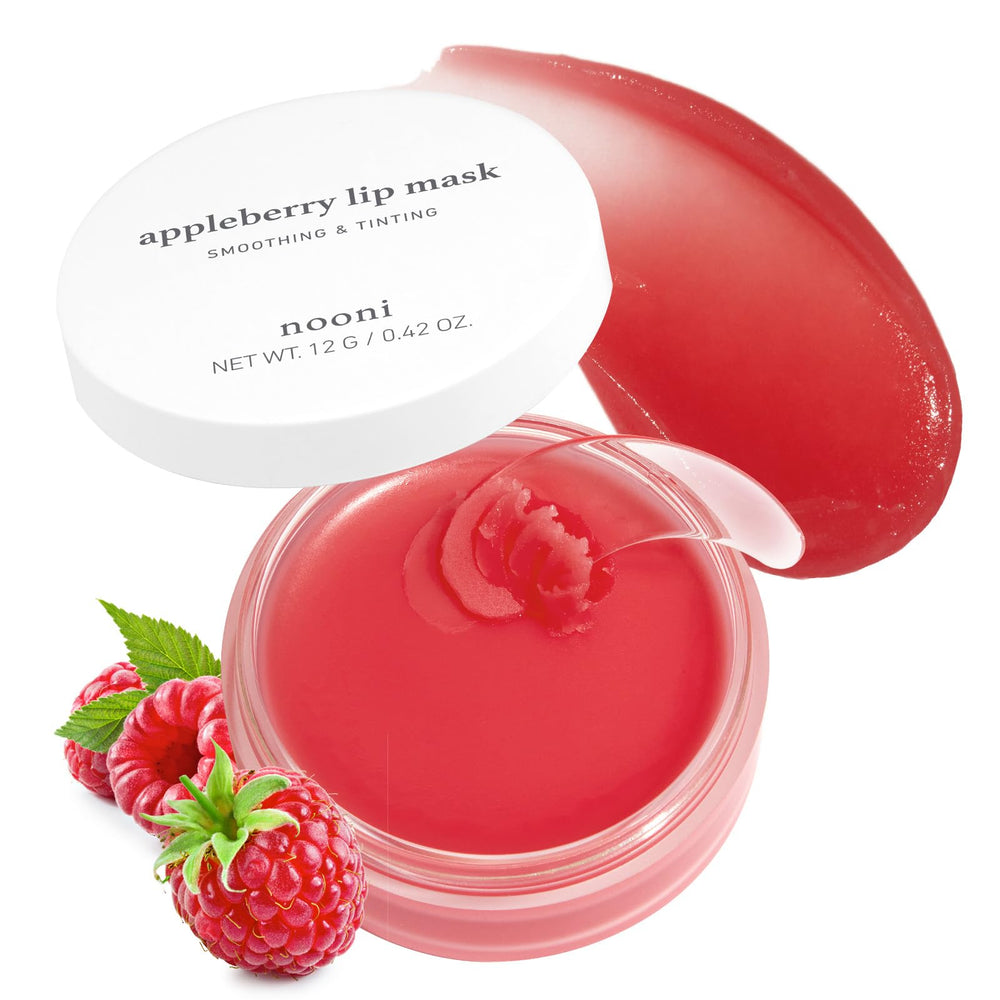 NOONI Appleberry Lip Mask jar with tinted hydration for daily wear.