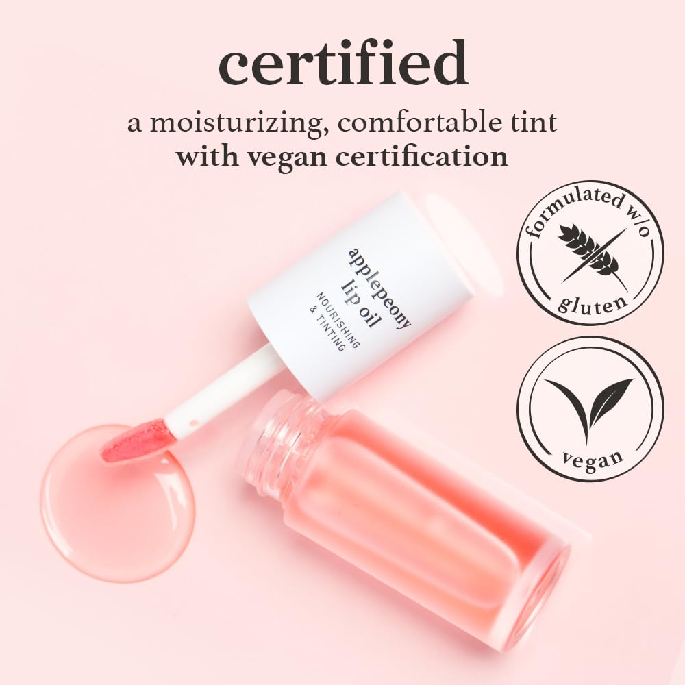 NOONI Applepeony Lip Oil plump sensation for fuller-looking lips