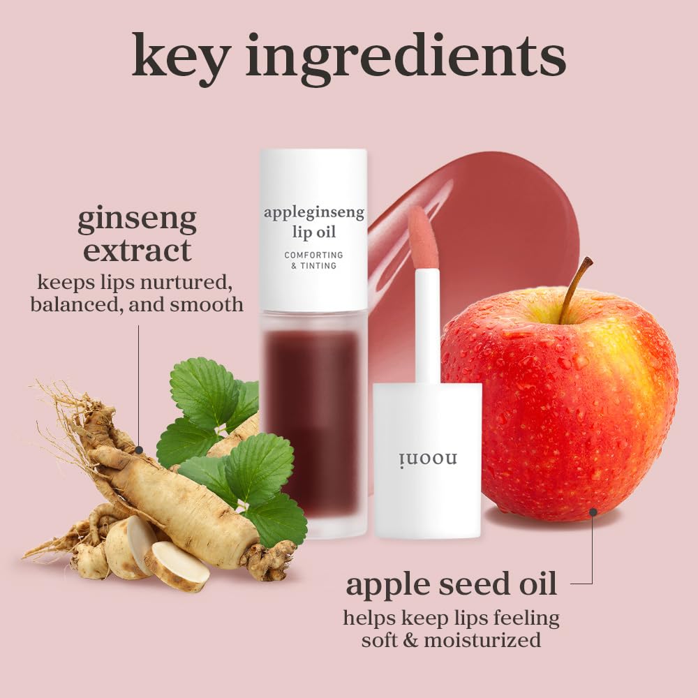 NOONI appleseed ginger ingredients packaging — premium nourishment blend.