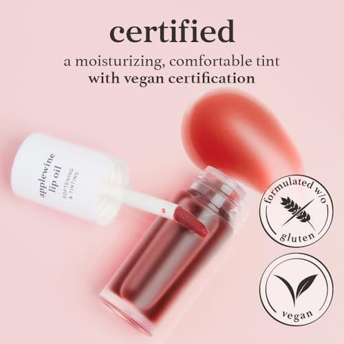 NOONI Applewine Lip Oil gift packaging highlighting premium lip care