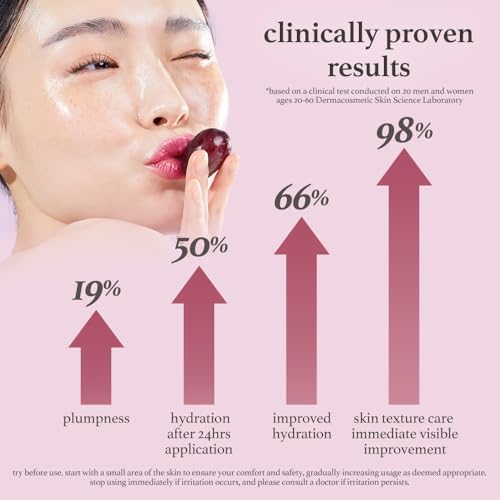NOONI Applewine Lip Oil wear-test on lips shows glossy hydration