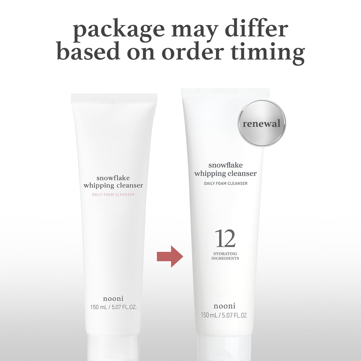 NOONI Snowflake Cleanser texture forming from cream to foam during lather.