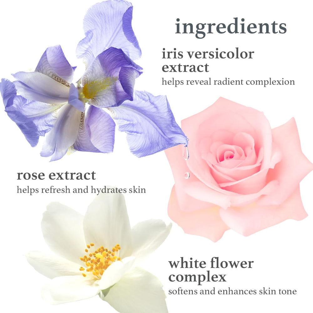 NOONI Snowflake Cleanser vegan formula ingredients listed nearby.