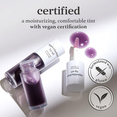 NOONI Korean Lip Oil Appleblacktea doe-foot applicator for precise application