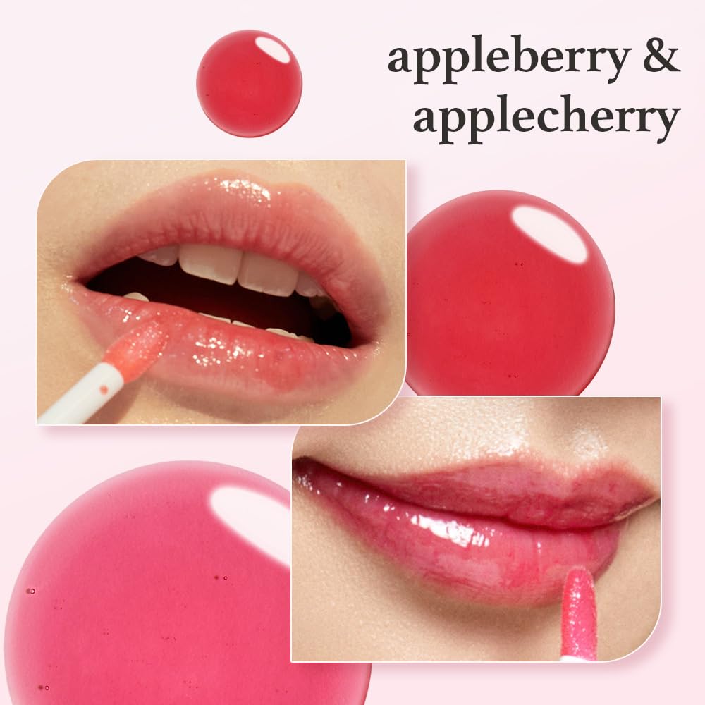 NOONI Appleberry swatches reveal subtle tint and nourishing feel.