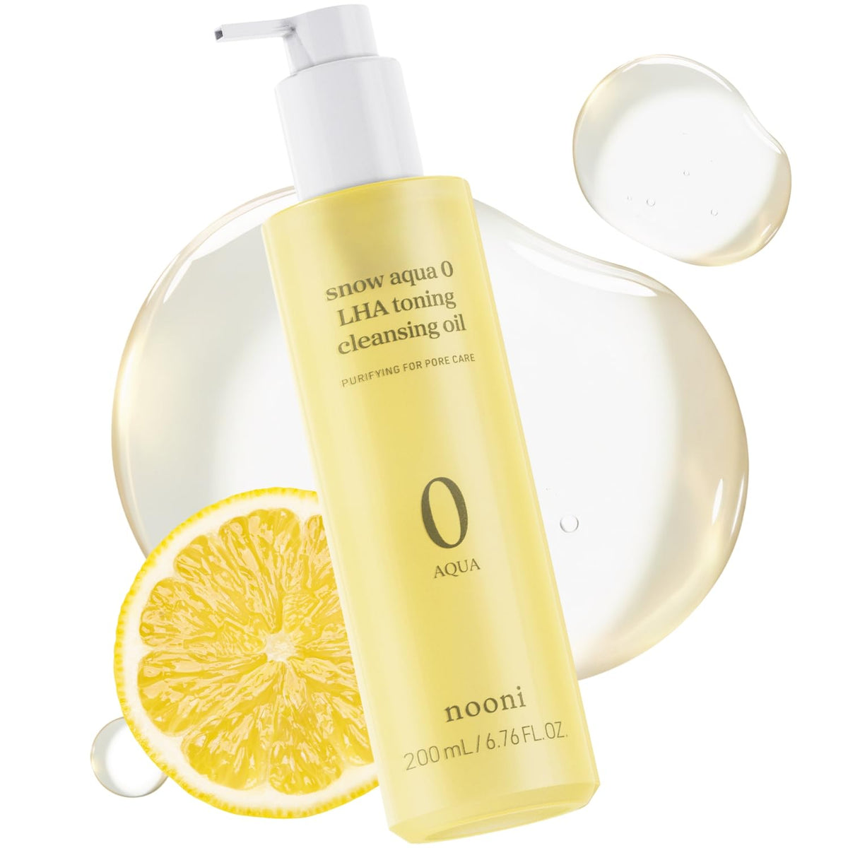 NOONI Snow Aqua bottle presented for pore cleansing and hydration benefits.
