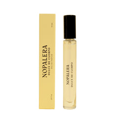 Nopalera Eau de Parfum 10ml bottle close-up highlighting fresh tropical notes for daily wear