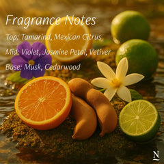 Nopalera Flor de Madera fragrance application on pulse points for subtle, lasting depth.