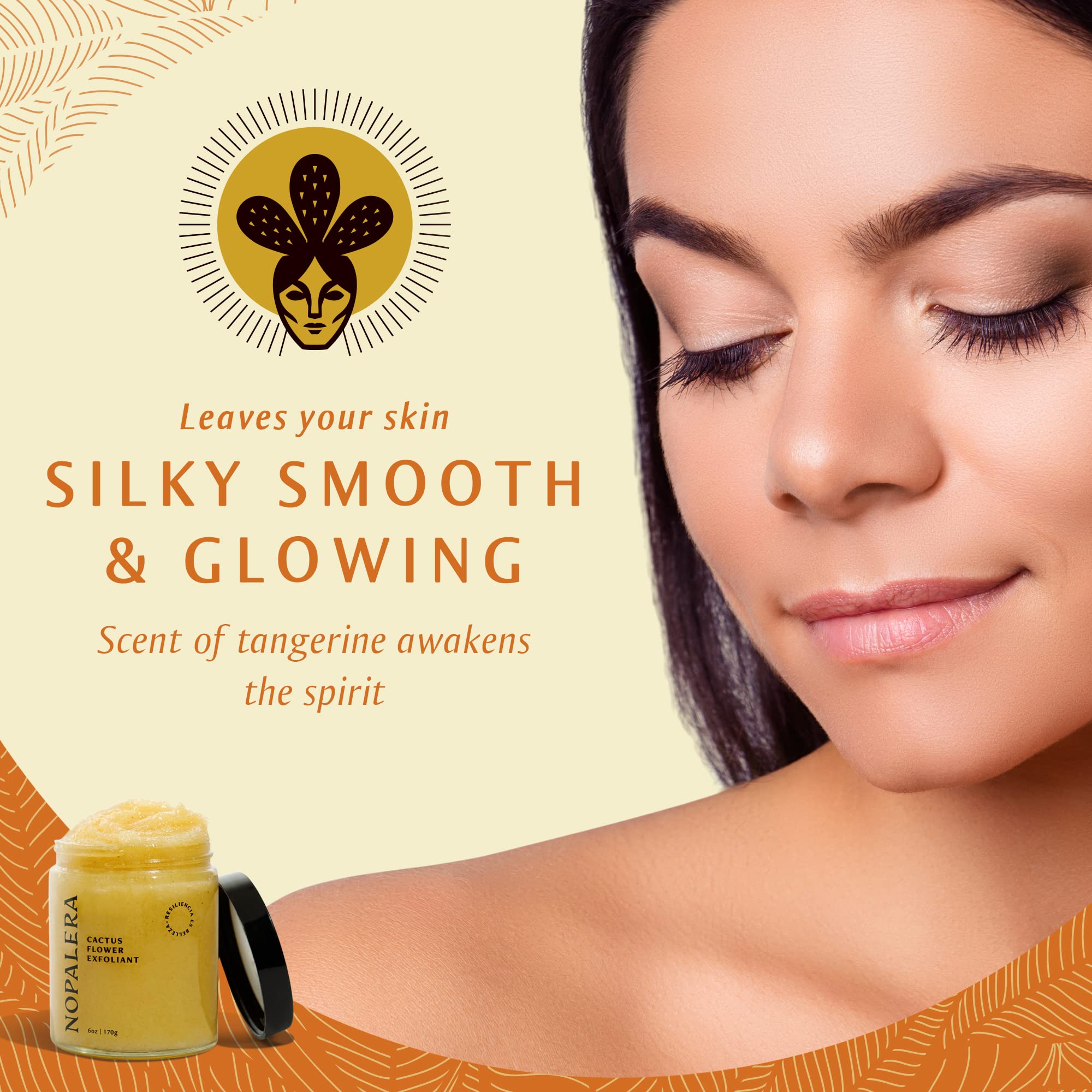 Nopalera Mandarina application routine demonstrates multi-tasking skin care in one step