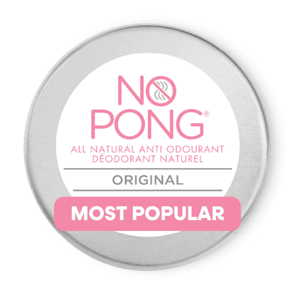 NO PONG original deodorant pea-size-application shows quick, comfortable daily use.