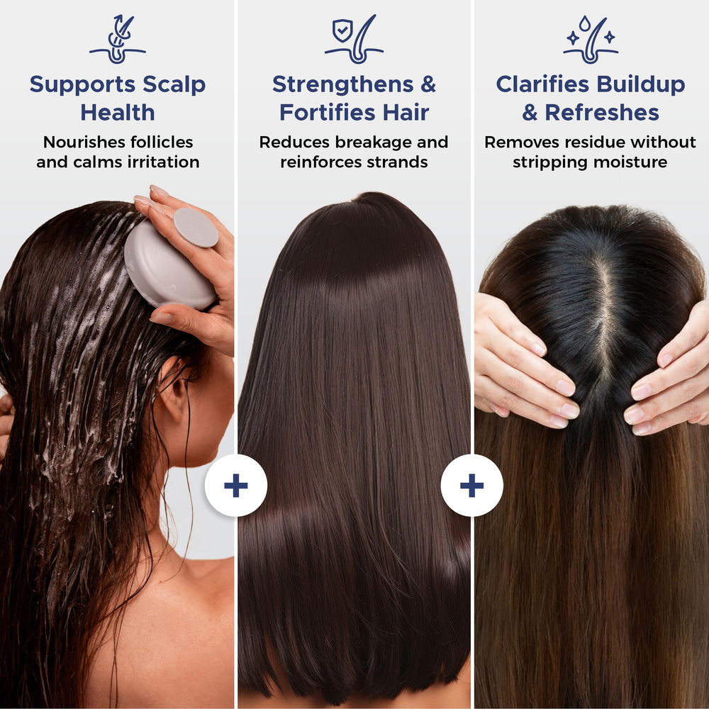 Nora Ross scalp massage with shampoo shows gentle cleansing and scalp comfort.