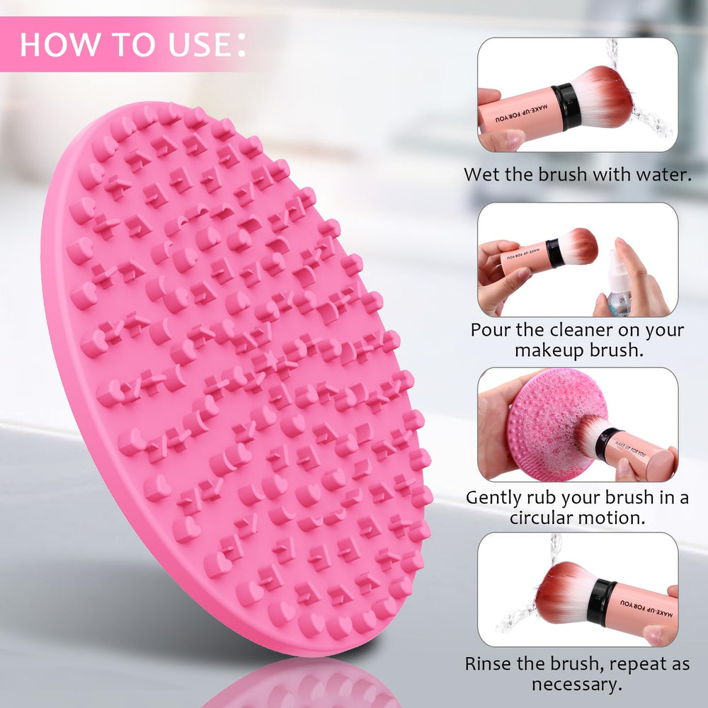 Norate makeup brush cleaner shampoo bottle highlighting gentle formula for safe brush washing.