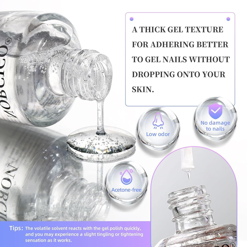 NORCICO acetone-free formula supports nail safety during removal