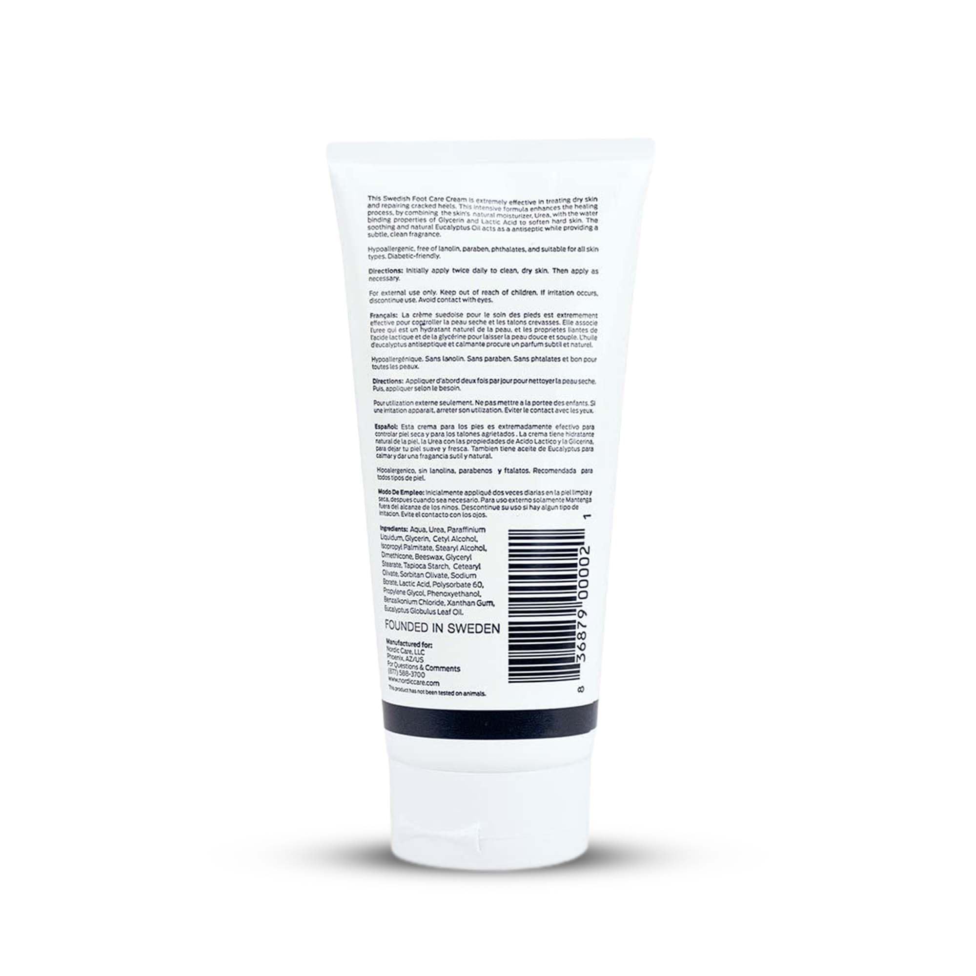 Nordic Care Foot Care Cream demonstrates deep hydration for dry feet