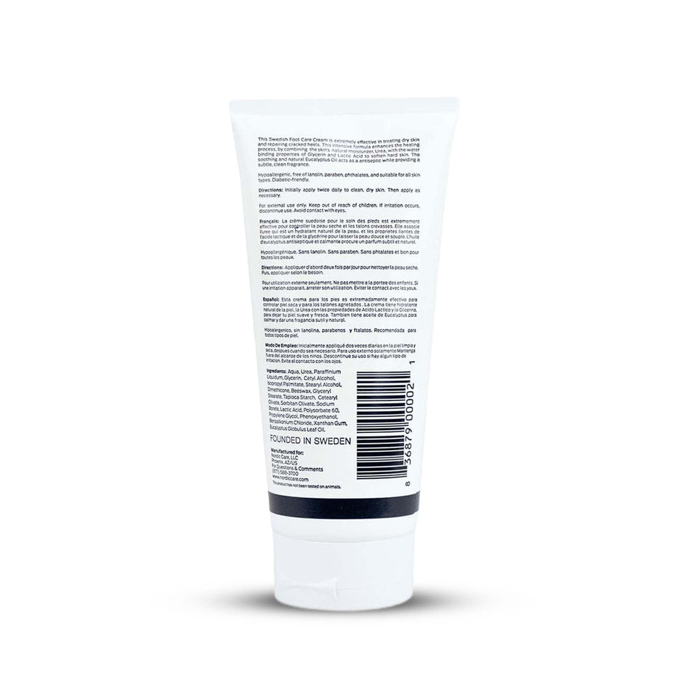 Nordic Care Foot Care Cream demonstrates deep hydration for dry feet