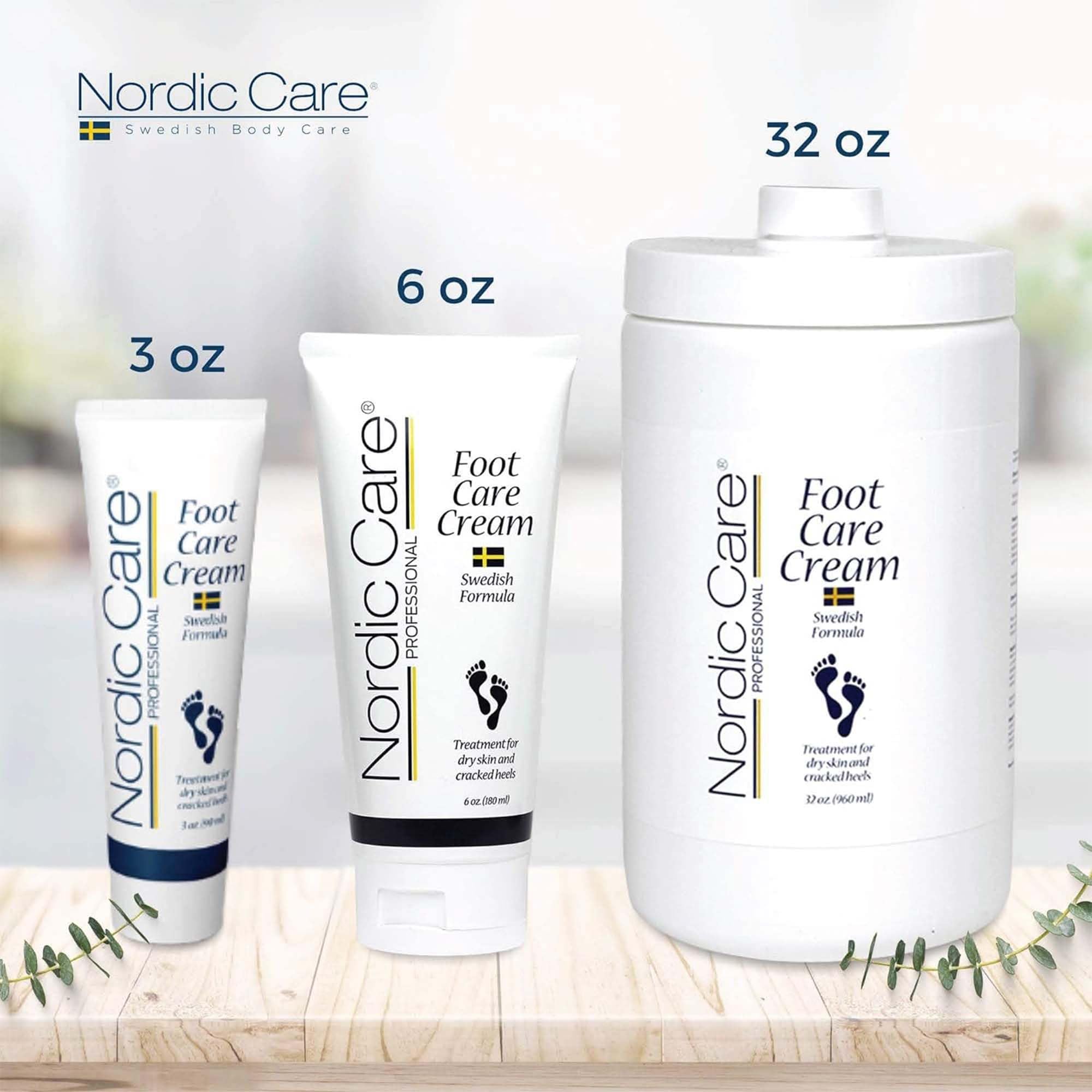 Nordic Care Foot Care Cream’s non-greasy formula moisturizes without residue