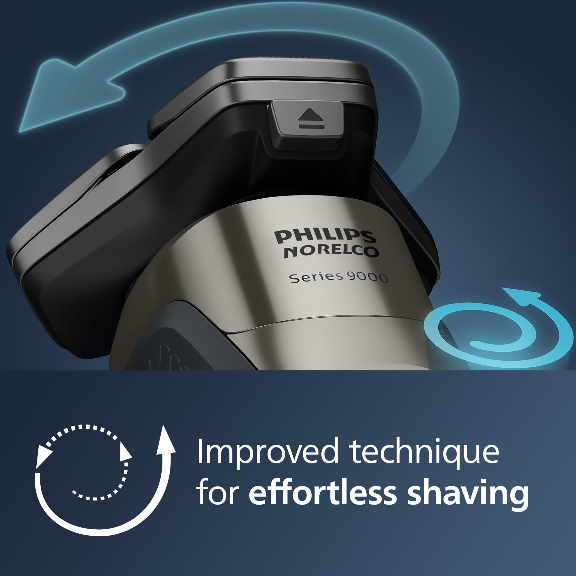 Norelco 9400 travel case included for travel-friendly grooming kit