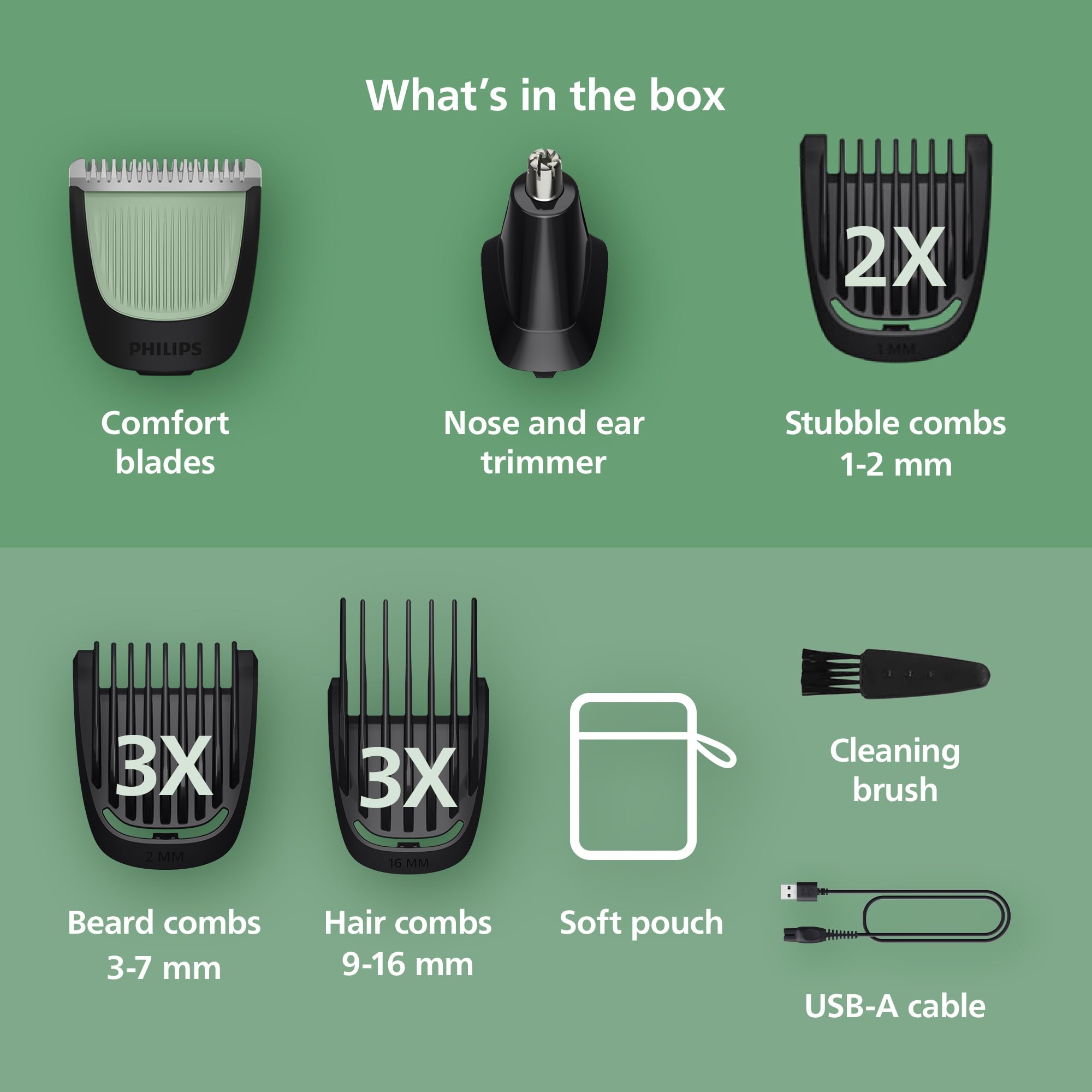 Norelco blade close-up highlighting self-sharpening steel for long-lasting precision