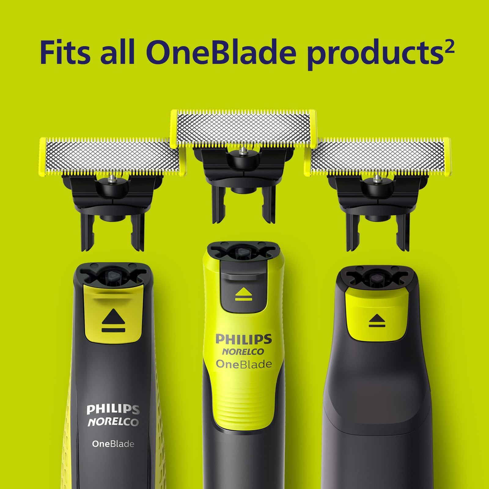 Norelco OneBlade 360 lifestyle bathroom setup showing convenience of wet or dry shaving