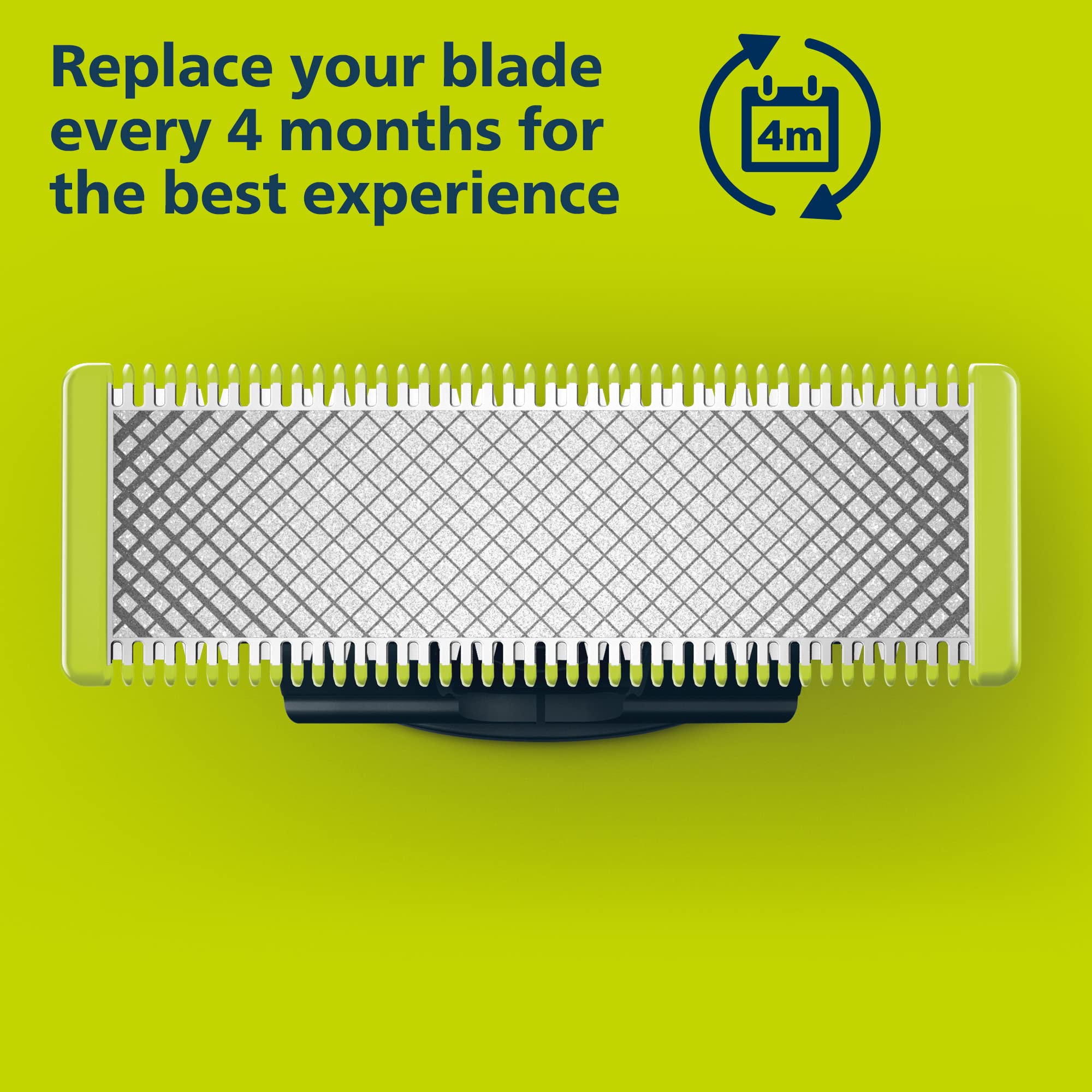 Norelco OneBlade rinse clean feature for easy maintenance.
