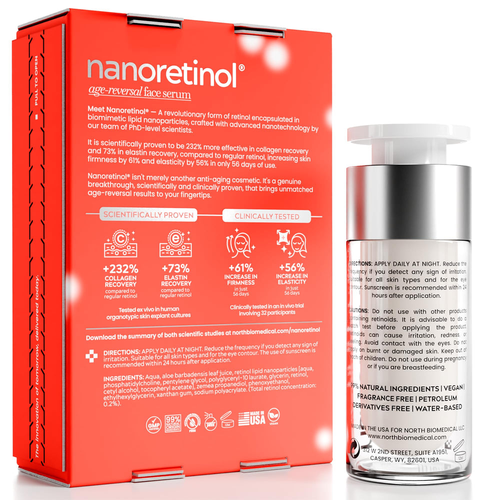Closeup NANORETINOL texture highlighting gentle application