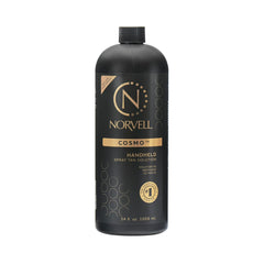 Norvell Cosmo spray tan bottle close-up showing natural color potential