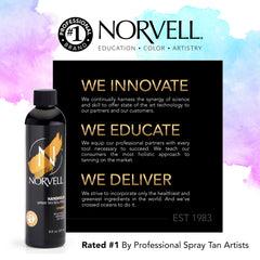 Norvell Cosmo mist on skin highlights quick natural bronze coverage.