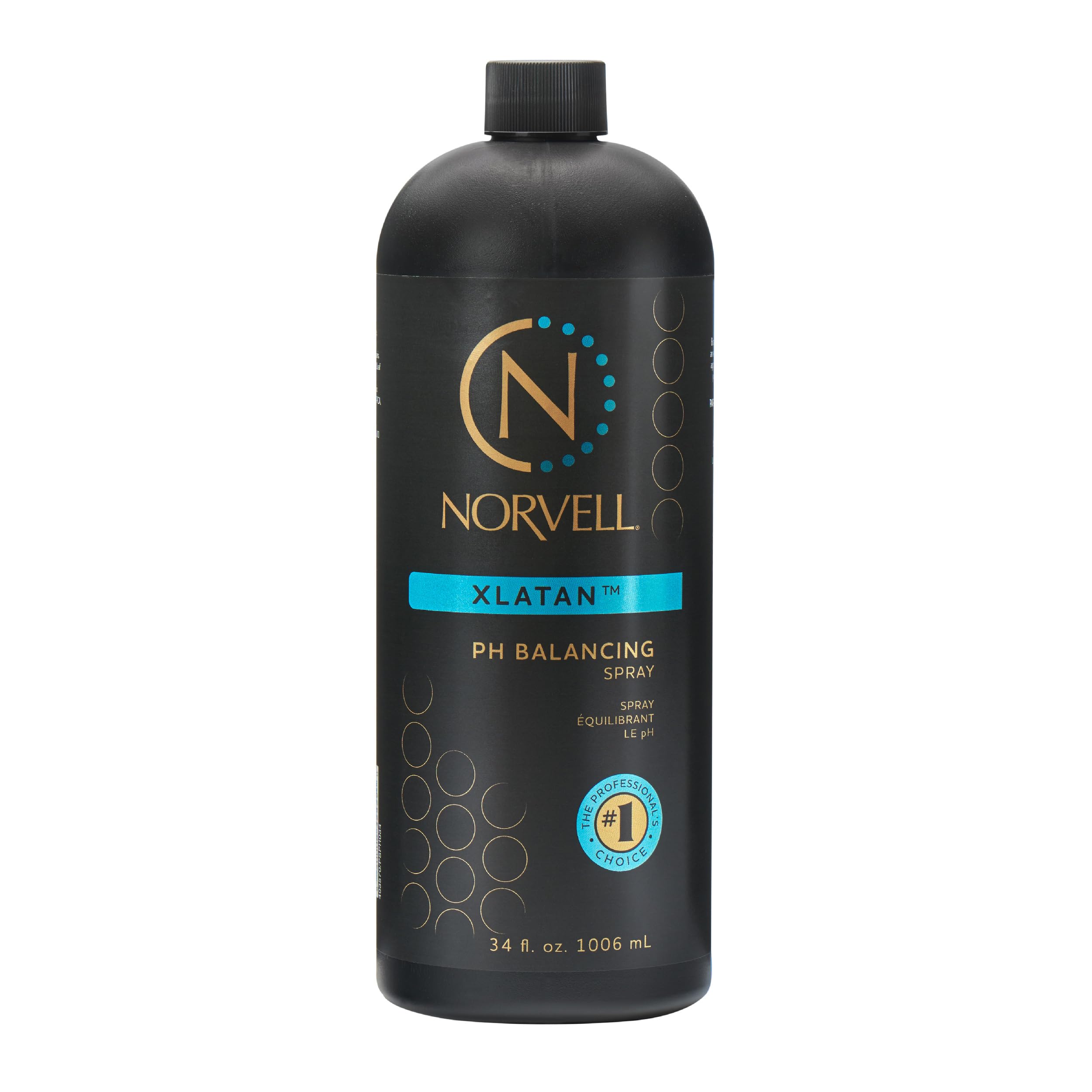 Norvell Pre Spray Tan XLATAN bottle for balanced skin prep and even color results.