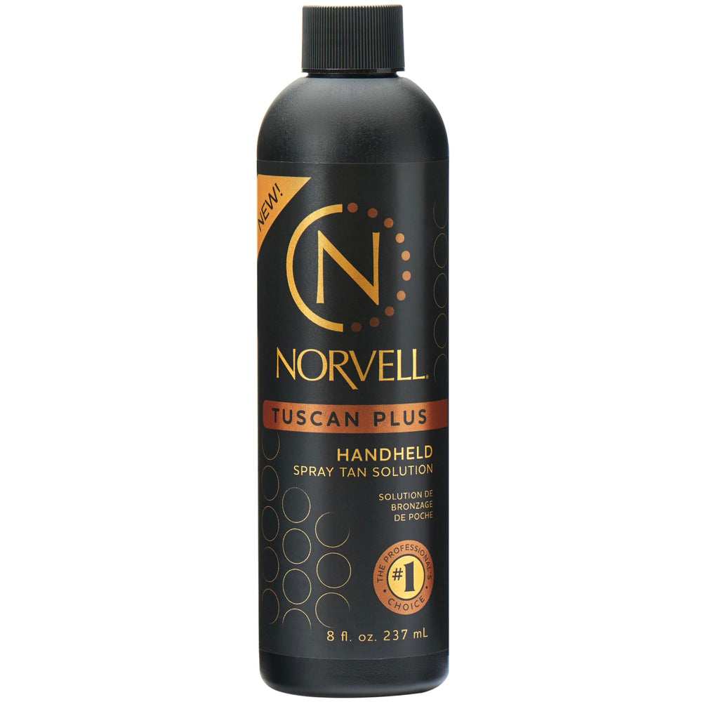 Norvell Tuscan Plus bottle close-up showing natural color potential