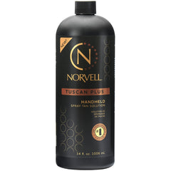 Norvell Tuscan Plus bottle displays caramel brown and rose undertones for a natural-looking tan.
