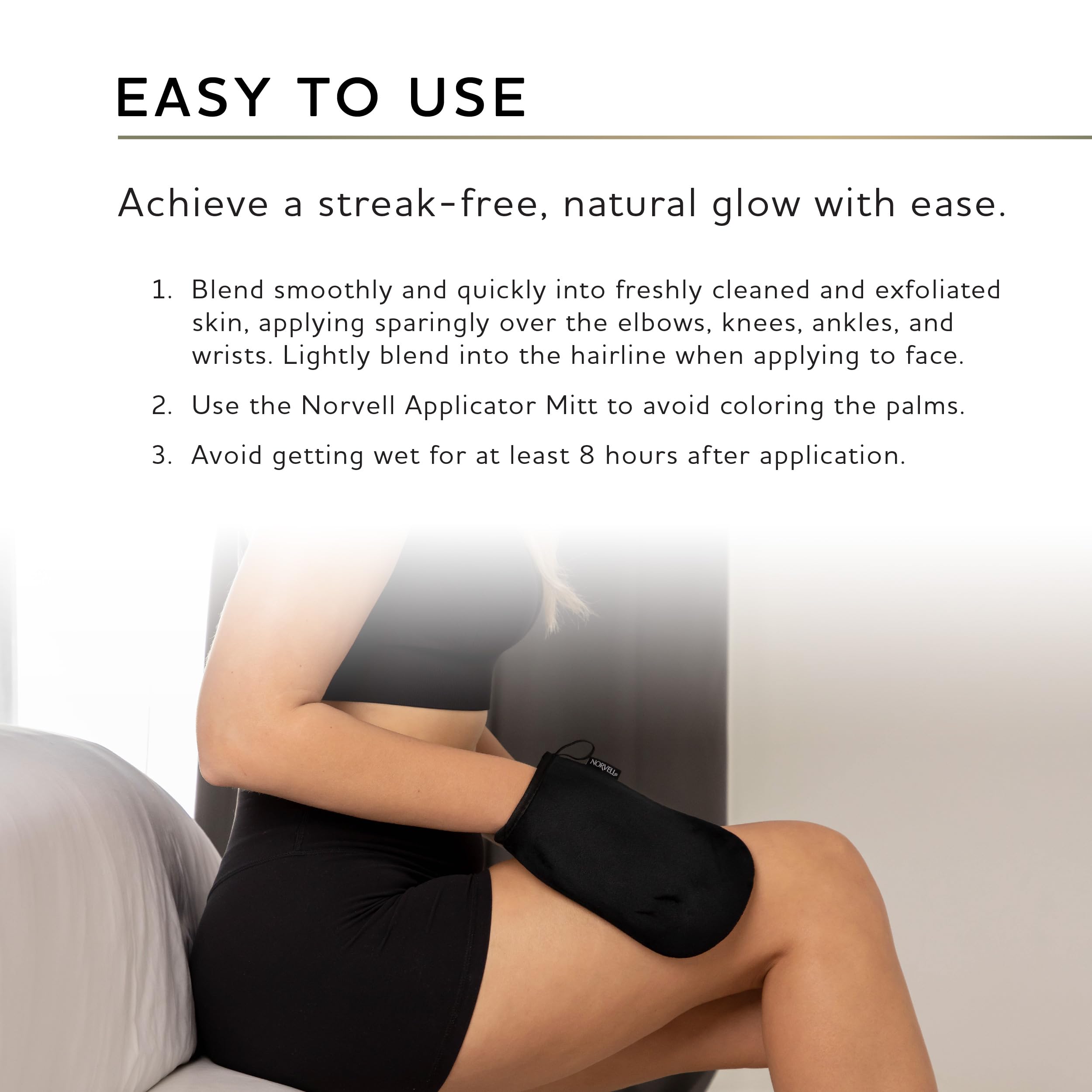 Norvell Venetian set demonstrates sunless tanning process for natural results